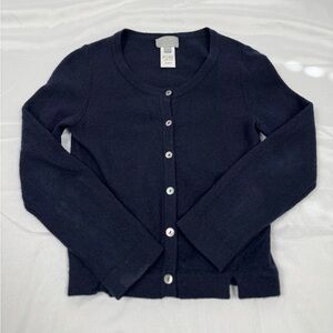 Pure Collection 100% Cashmere Navy Blue Women's Cardigan Size 4